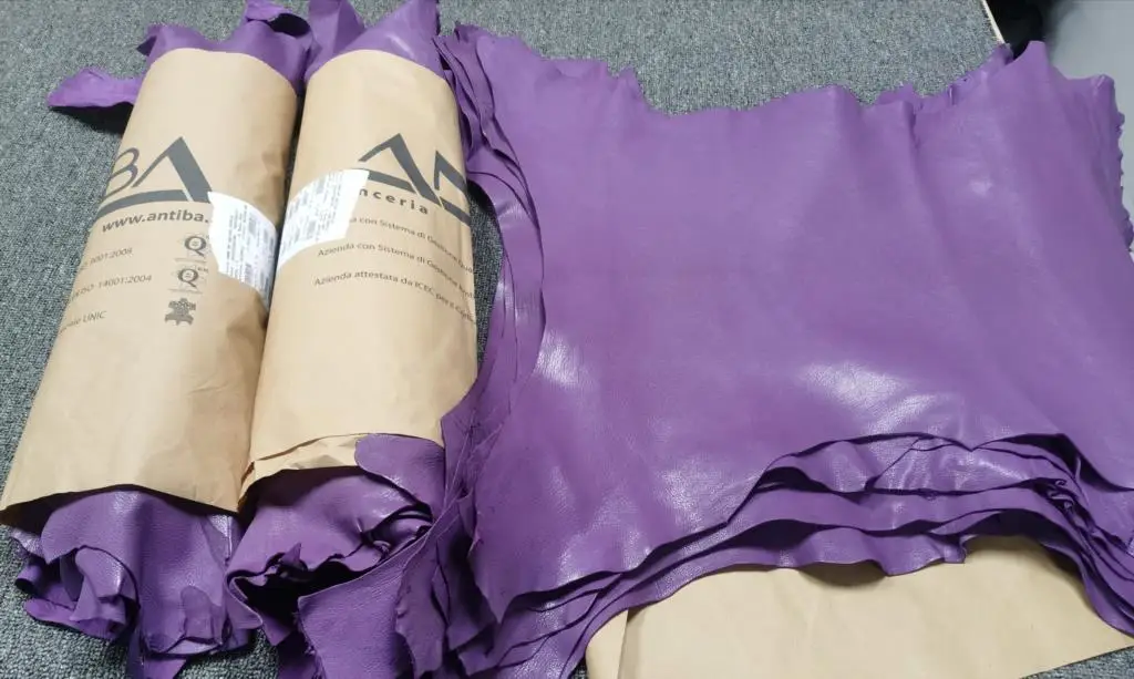 Натуральная козья кожа 1 5 мм фиолетового цвета |