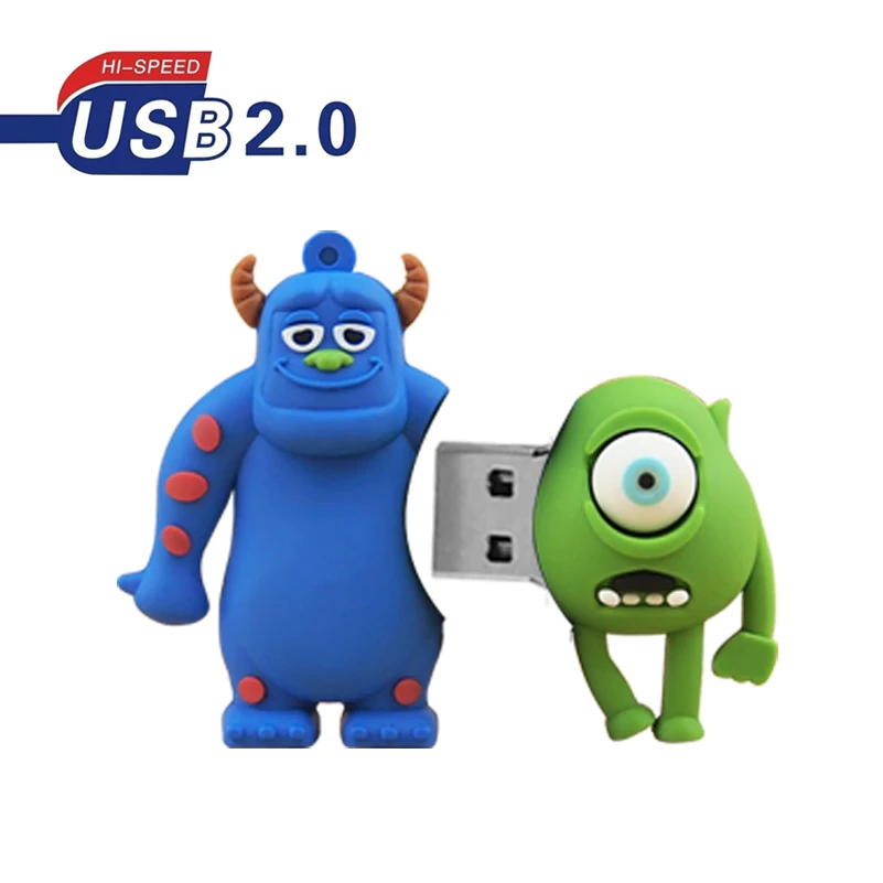 Флеш накопитель с мультяшным рисунком Одноглазый Mike smile cow monster Street 4 ГБ 8 16 32