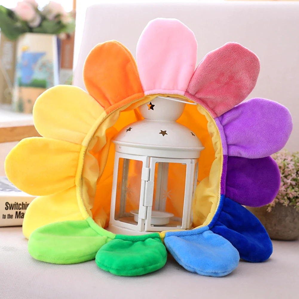 Креативный головной убор с солнечным цветком мягкий укомплектованный смешные