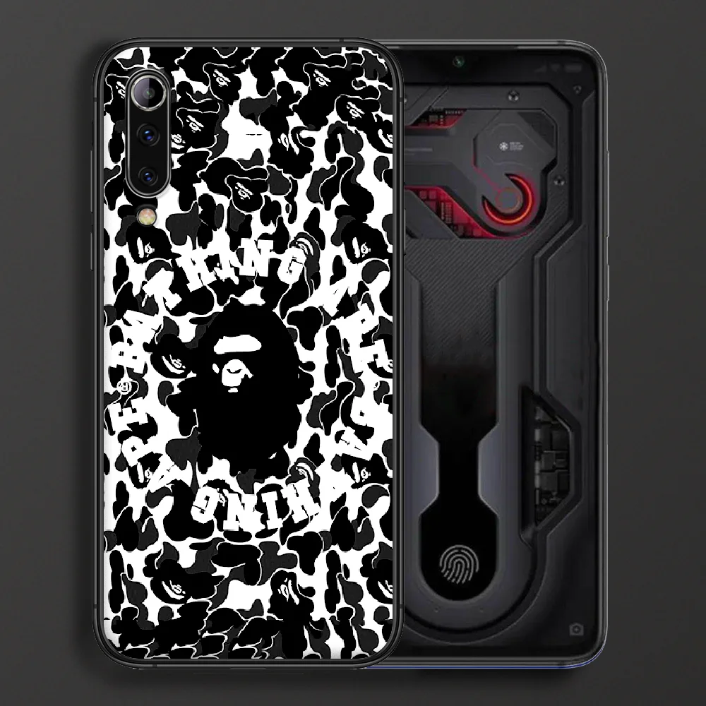 

Camouflage Pattern Camo Bape Phone Case For Xiaomi Mi Note 10 A3 9 MAX 3 A2 8 9 Lite Pro Ultra Black Cover Soft Etui Silicone
