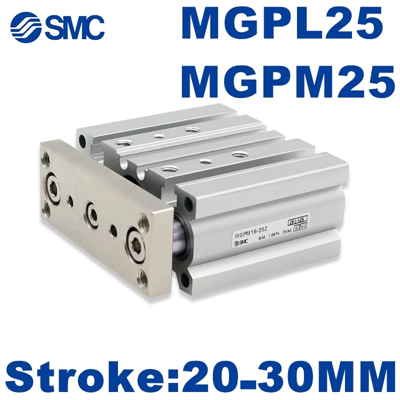 MGPM MGPL Новый SMC MGPM25 MGPL25 MGPM25-20Z -30Z Компактный направляющий цилиндр MGPL25-20Z