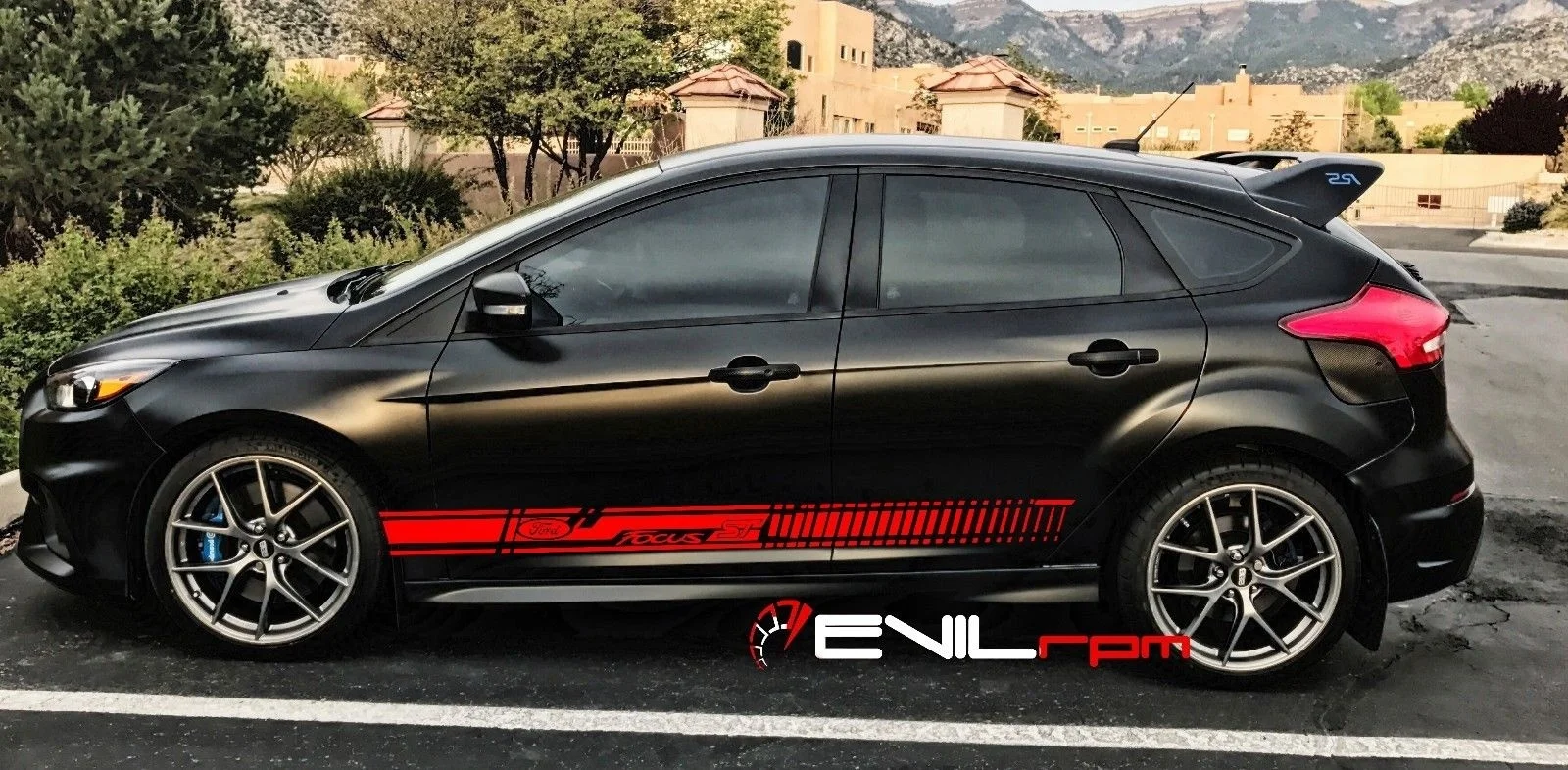 

Для 2 шт./пара Seitenstreifen Aufkleber Sticker Grafik fur Ford Focus mk3 ST GT