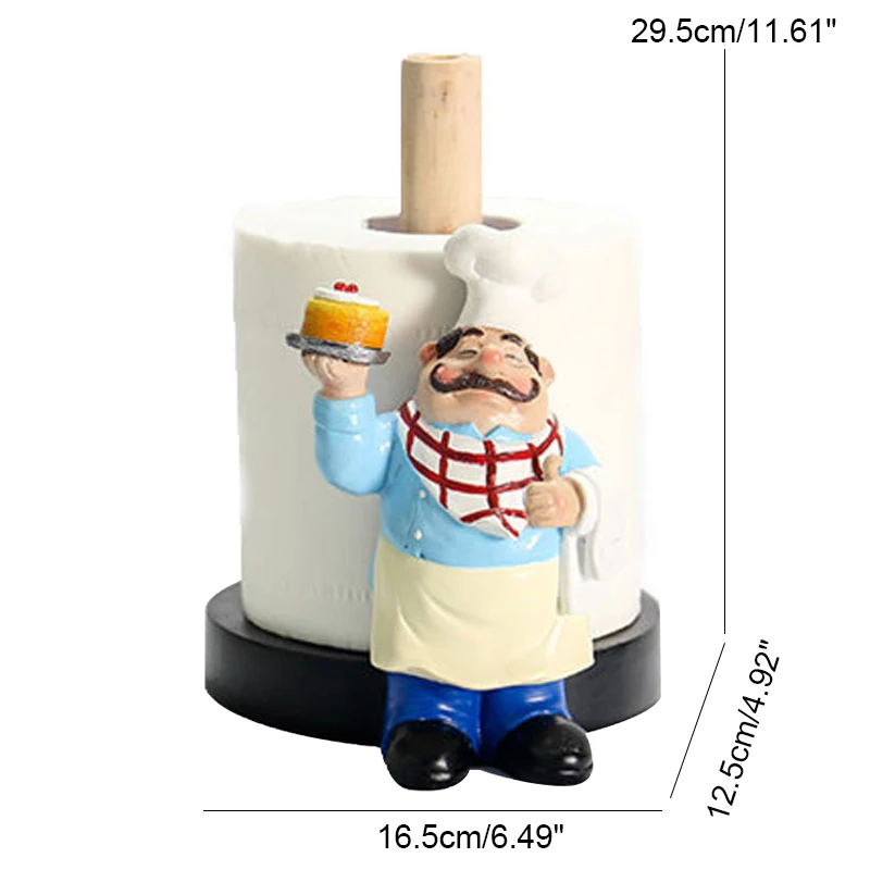 Креативный держатель для полотенец из смолы с двойной бумагой кухонная стойка