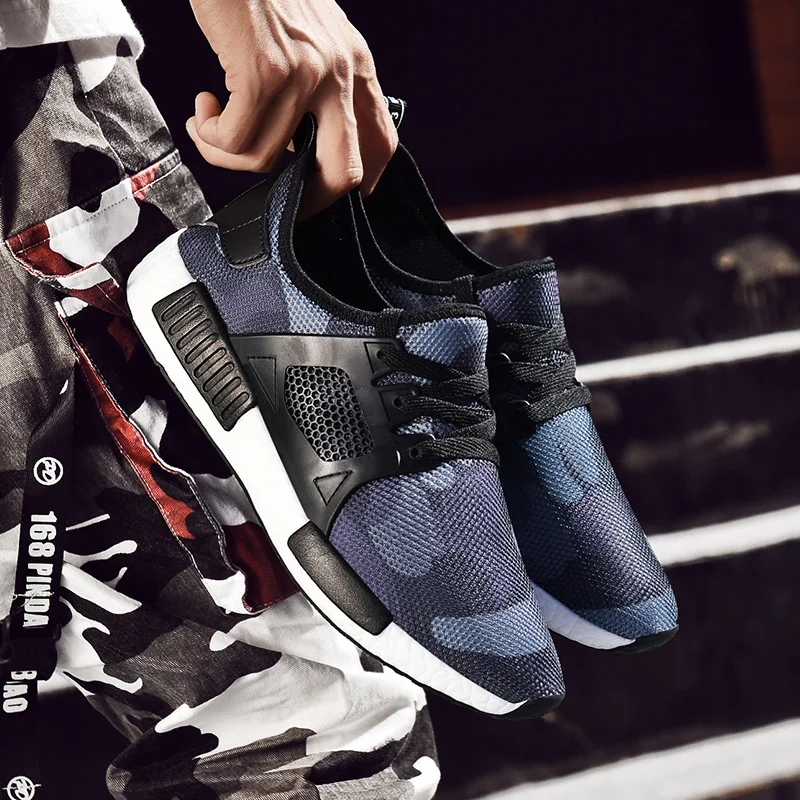 

knittingmen sport Breathable sneakers white male sapato fashion man de slip 39 men's Casual Shoes summer breathable shoes