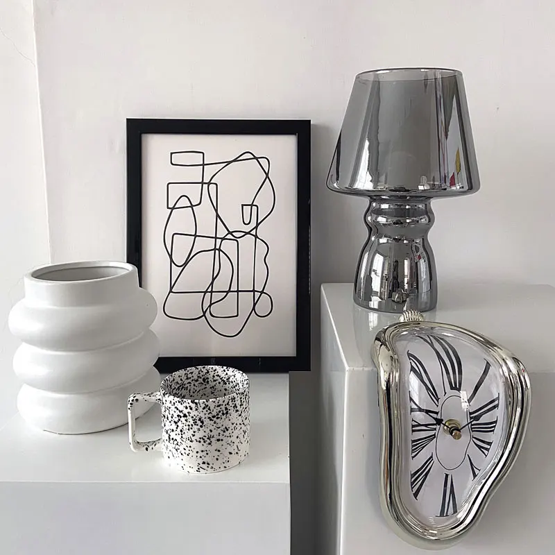 -Различные Nordic Стекло Настольные лампы ночники спальня гостиная подсвечник