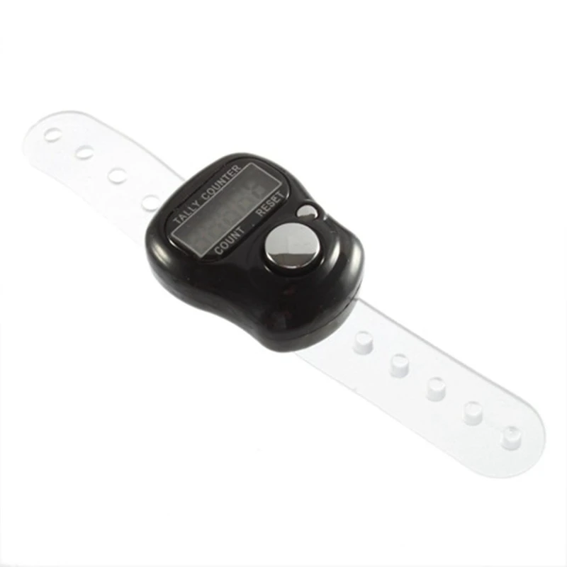 

Designed with soft plastic and adjustable band LCD display Hand counter