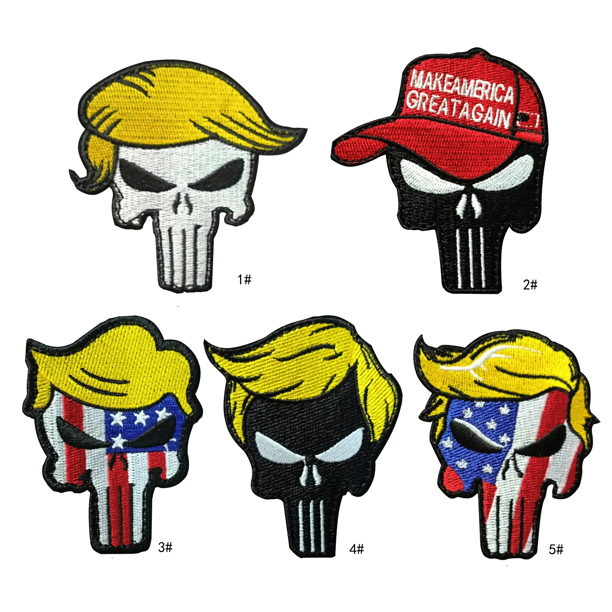 Новый 3D вышивка Каратель нарукавная повязка тактический армейский значок одежда