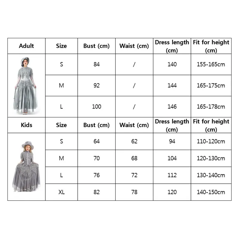 Umorden Skull Zombie Corpse Bride Costume for Girls and Women, Ghost Princess Cosplay Halloween Purim Fancy Dress image 6