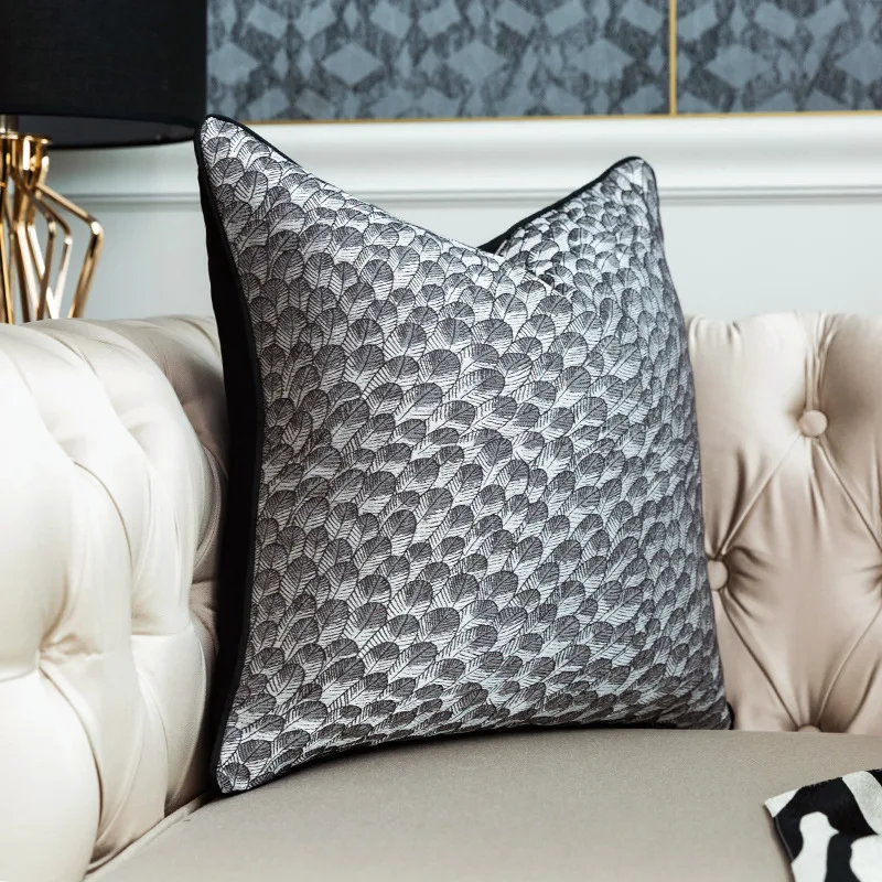 Luxury Throw Sofa Cushion Decorative Nordic Elegant Pillow For Chair Bed 30*45*50 Black Golden Zebra Plaid