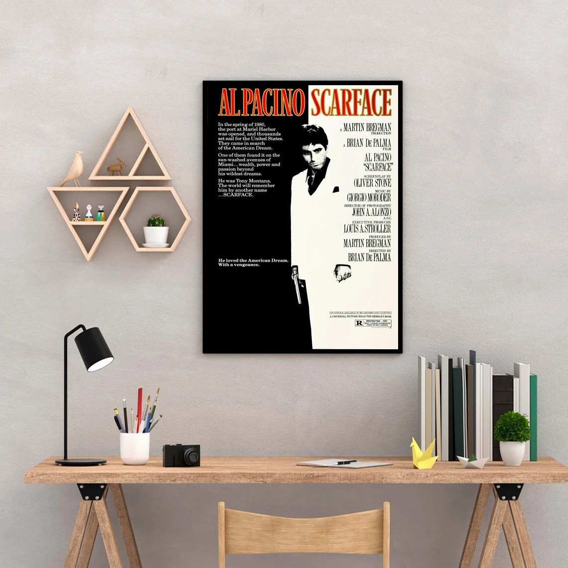 Классический кинопостер Scareface холст Художественная печать украшение для дома