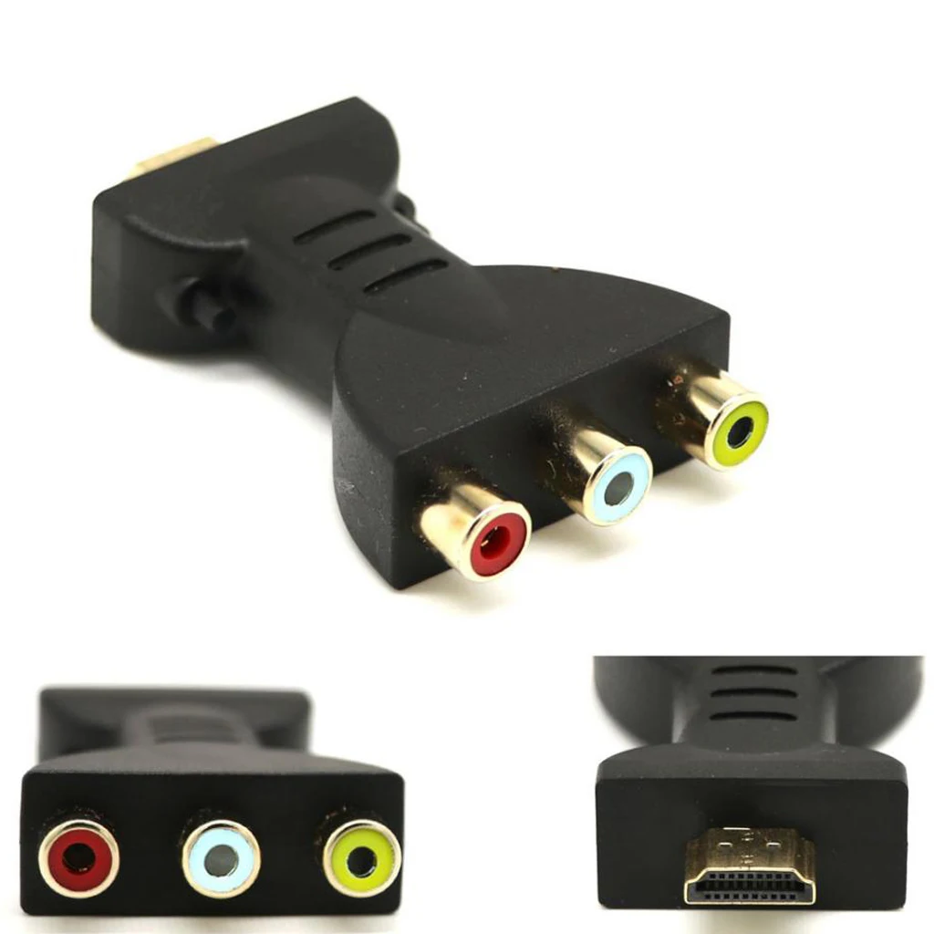 HDMI штекер 3 RCA видео аудио адаптер AV конвертер для 1080P HDTV | Электроника