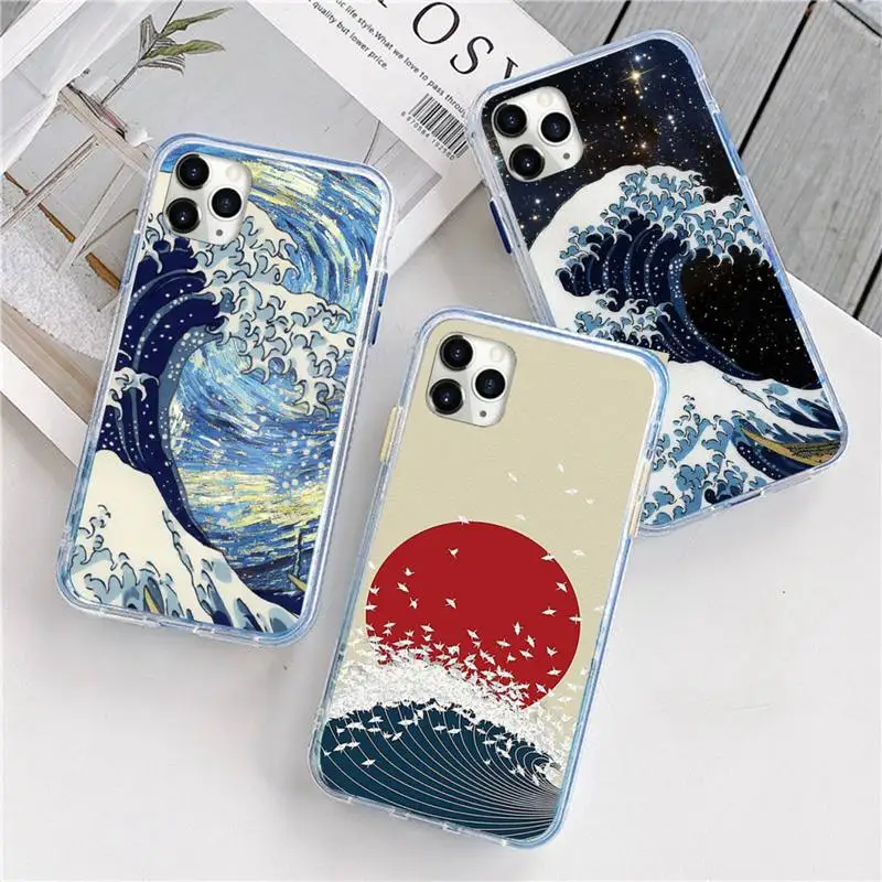 

Japan The Great Wave off Kanagawa Phone Case For iphone 12 5 5s 5c se 6 6s 7 8 plus x xs xr 11 pro max mini