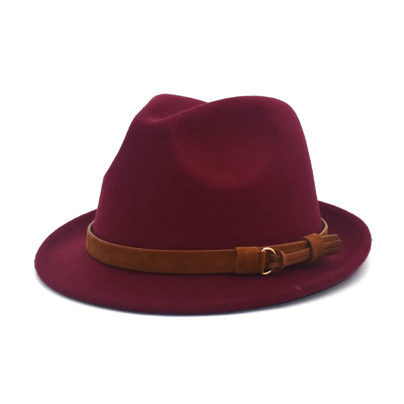 Woolen Top Hat Men And Women British Hats Imitation Cashmere Classic Fashion Harajuku Small Side Big Side Simple Jazz Cap
