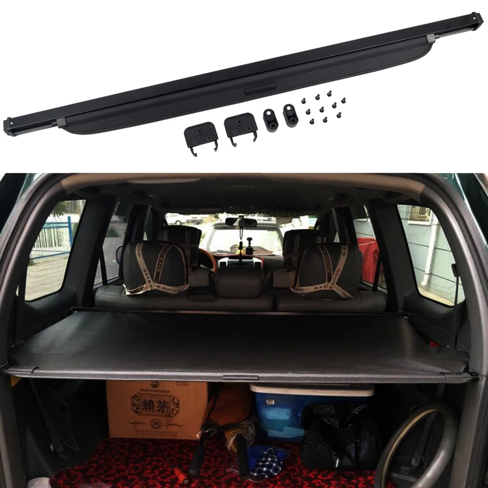 

Rear Trunk Security Cargo Cover Shield Protective Shade For Toyota Land Cruiser Prado FJ120 J120 / Lexus GX470 2003-2009 Car-Sty