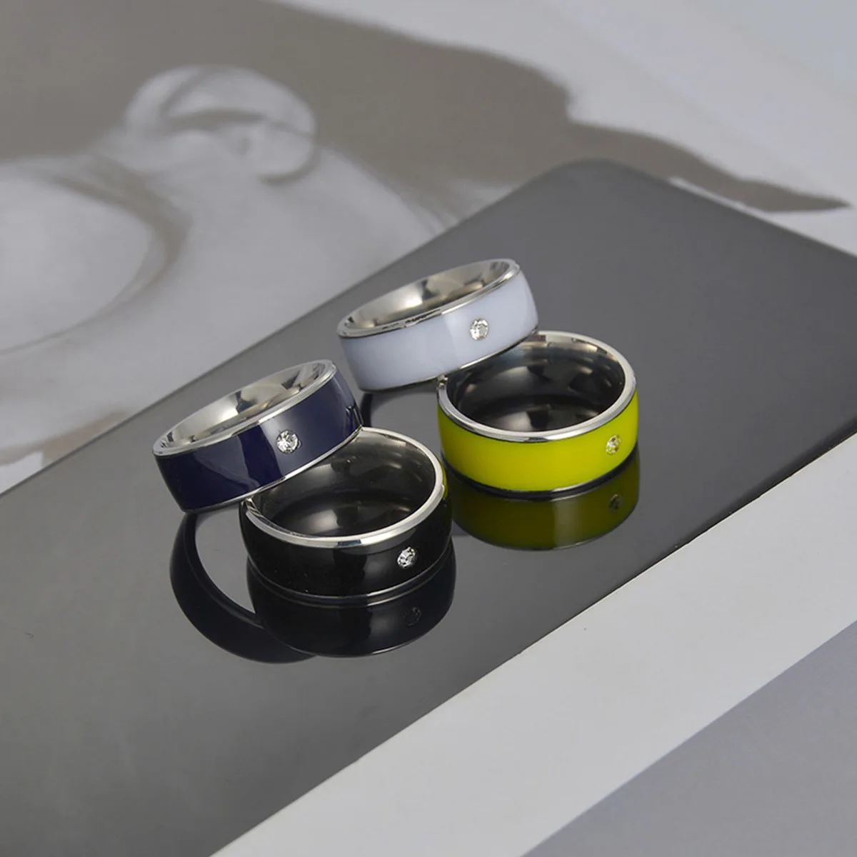 

New NFC Smart Ring Multifunctional Stainless Steel Waterproof Intelligent Digital Technology Ring High-end Gifts Fashion Jewelry