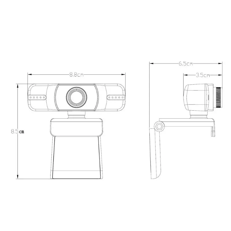 

USB Manual Focus Webcam 1080P Web Camera with Dual Microphone for PC Computer G2AC