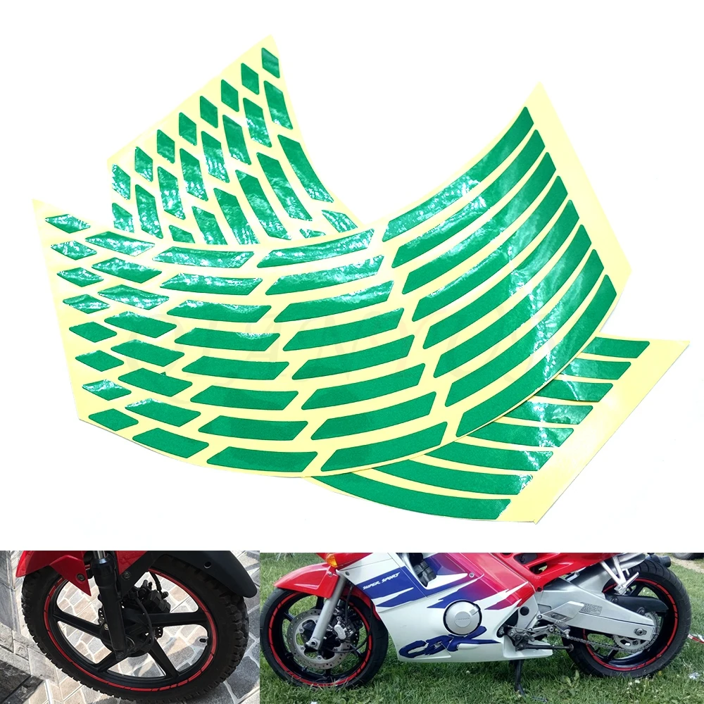 Универсальная наклейка на шину автомобиля мотоцикла светоотражающая лента для