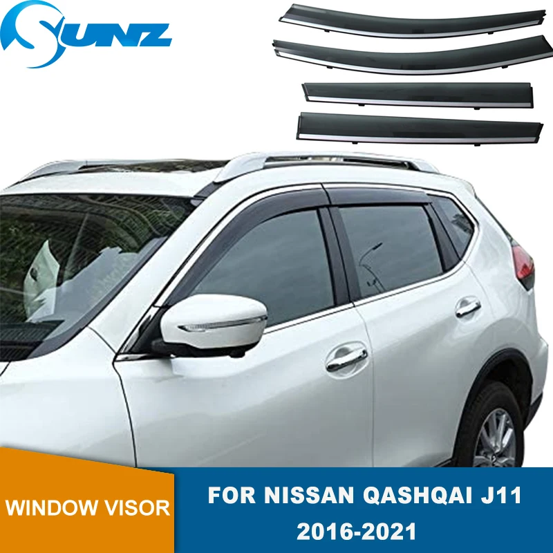 Боковые оконные дефлекторы для Nissan Qashqai J11 2016 2017 2018 оконный козырек Vent Shade