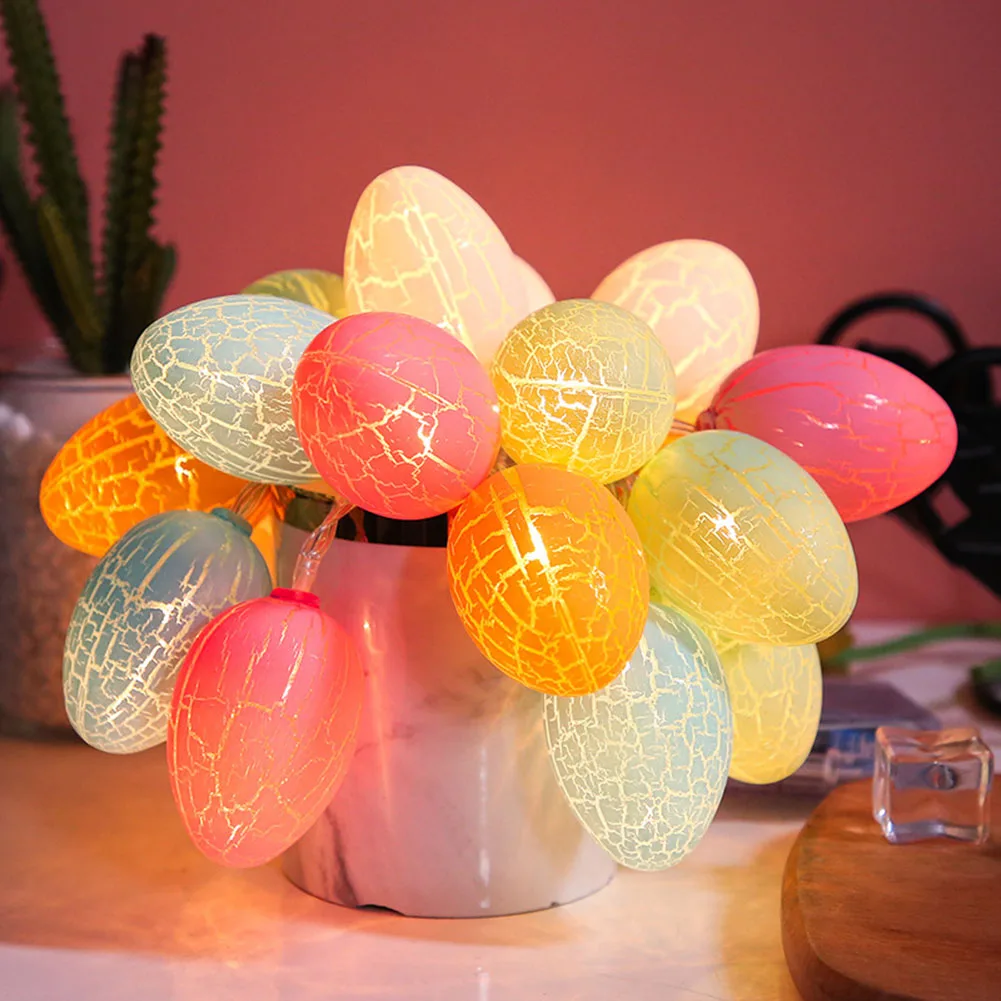 

Easter Eggs LED String Lights 1.5/3 Meters Easter Lights Battery Operated Fairy String Lamps for Home Party Easter Decoration