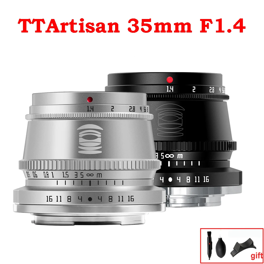 

TTArtisan 35 мм F1.4 фотообъектив с ручной фокусировкой для Canon APS-C Sony E Mount Fujifilm X M4/3 Leica L SIGMA Nikon Z Olympus