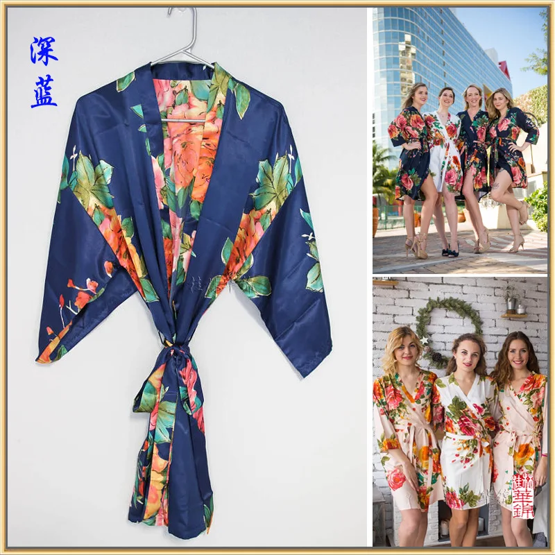 Женское шелковое атласное платье подружки невесты свадебное с цветочным