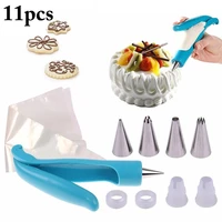 11 pcs cake decorating pen set creative cake icing tips kitchen pastry bags home diy cake cream baking tools accessories