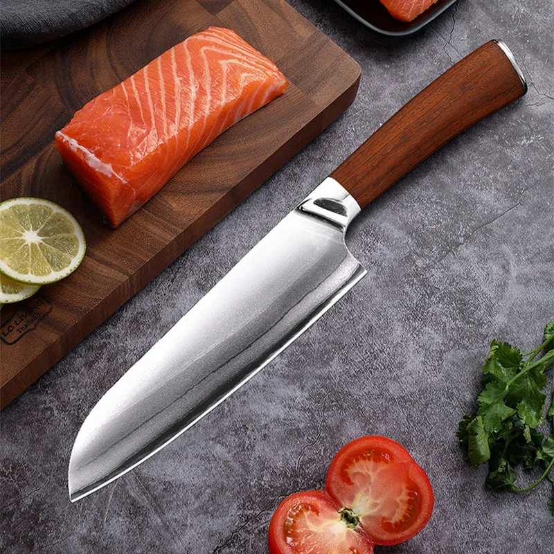 Новый 7-дюймовый кухонный нож шеф-повара 9-слойный композитный Профессиональный