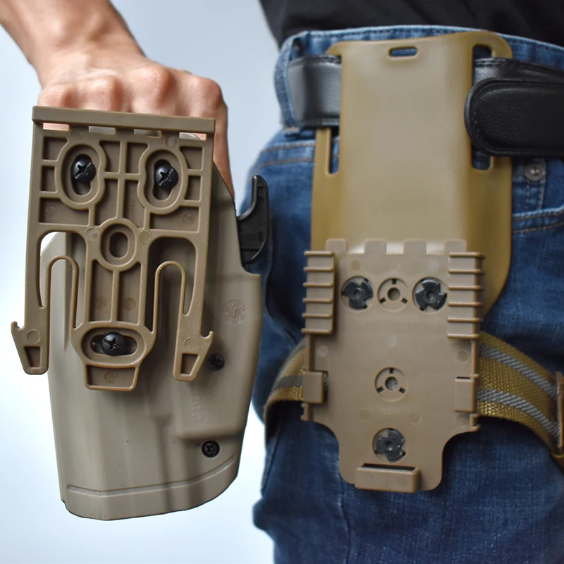 

Hunting Accessories Drop Leg Band Strap QLS 19 22 Gun Holster Adapter for Glock 17 Beretta m9 Pistol Waist Belt Platform