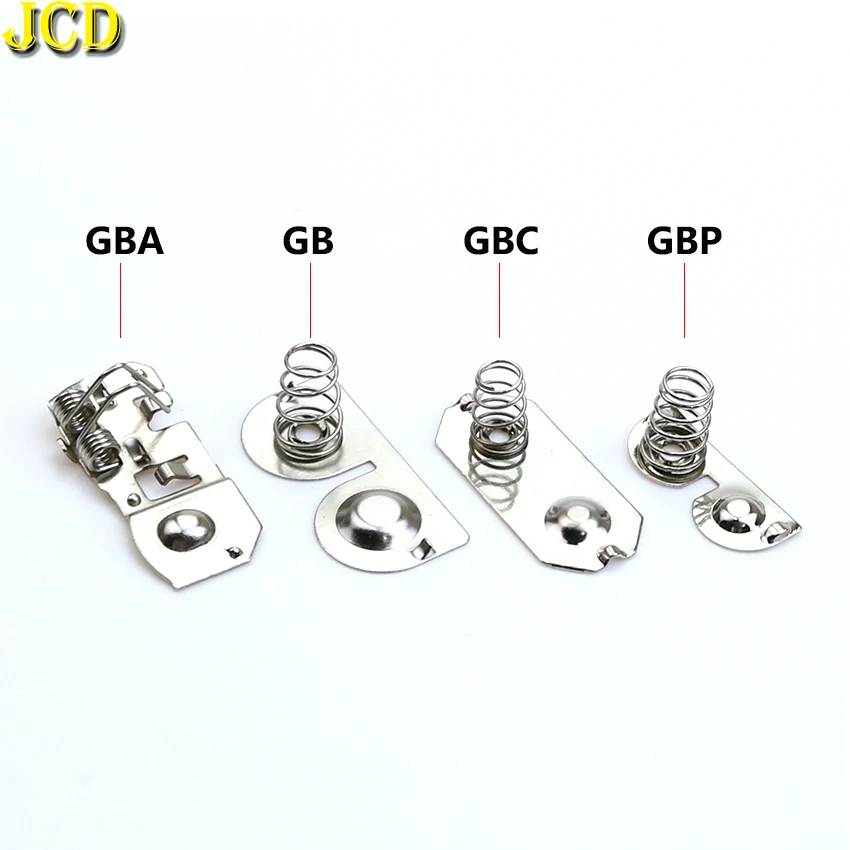 JCD 1PCS Battery Terminals Spring Contacts for Nintend Game Boy Advance Game Machine Battery Metal Contacts for GBA GBC GB GBP