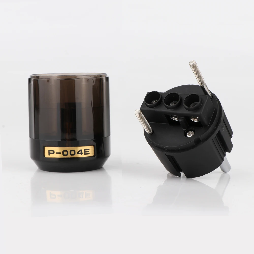 Пара P 004E EUR AC Мощность штекер вилкой C 004 разъем IEC HIFI сети штепсельной