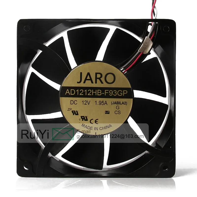 

Genuine JARO 12CM 12038 120x120x38MM AD1212HB-F93GP 12V 1.95A Aluminum Frame High Air Volume PC Case Gamer Cabinet Cooling Fan