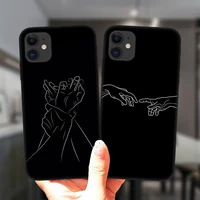 Mona Lisa Art David Girl Lines Soft Silicone Cover For iPhone Pro Max Plus 12Pro Black Phone Case