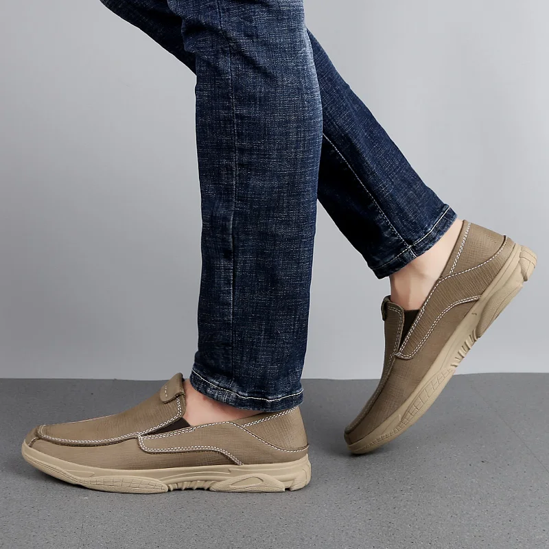 

Men Casual Shoes Men Casual Flat Shoes Zapatillas Hombre Leather Man Shoe Sneakers Men's Male Leisure Black Fashion Sneaker