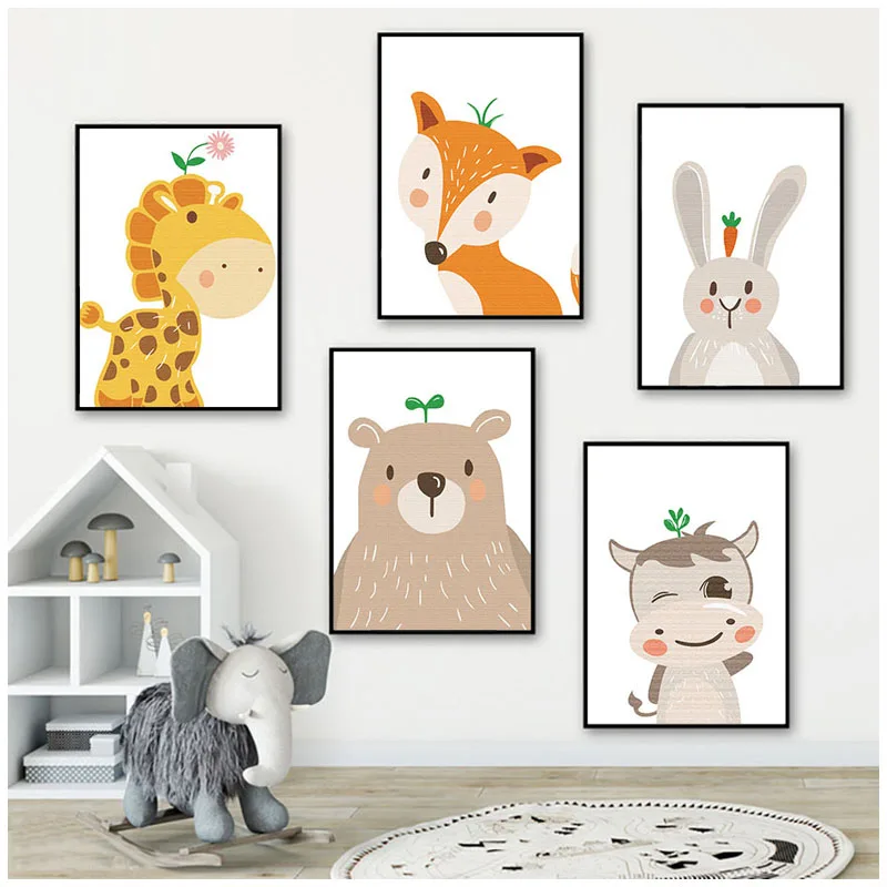 С изображением мультипликационных персонажей леса Животные 5diy алмазная