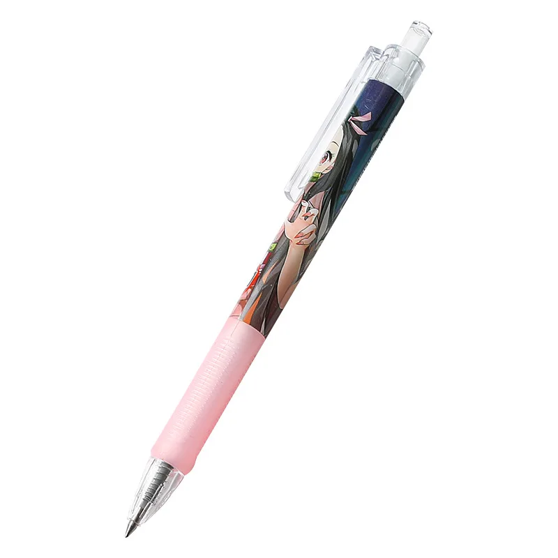 

60 pcs/lot Kawaii Demon Slayer Press Gel Pen Cute 0.5mm black Ink Signature Pens Promotional Gift Office School Supplies