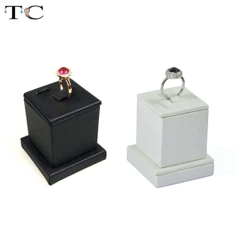 2 шт./Лот витрина для ювелирных изделий стойка держатель колец белые и черные