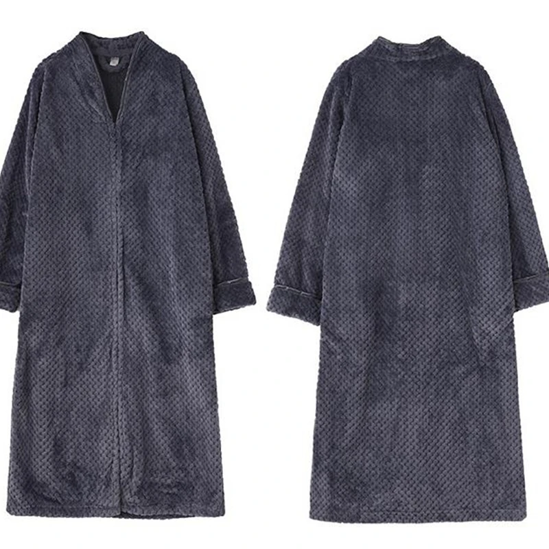 Women Ultra Long Thicked Warm Bathrobe Lovers Winter Flannel Thermal Bath Robe Pregnant Robes Nightgown Dressing Gown | Женская одежда