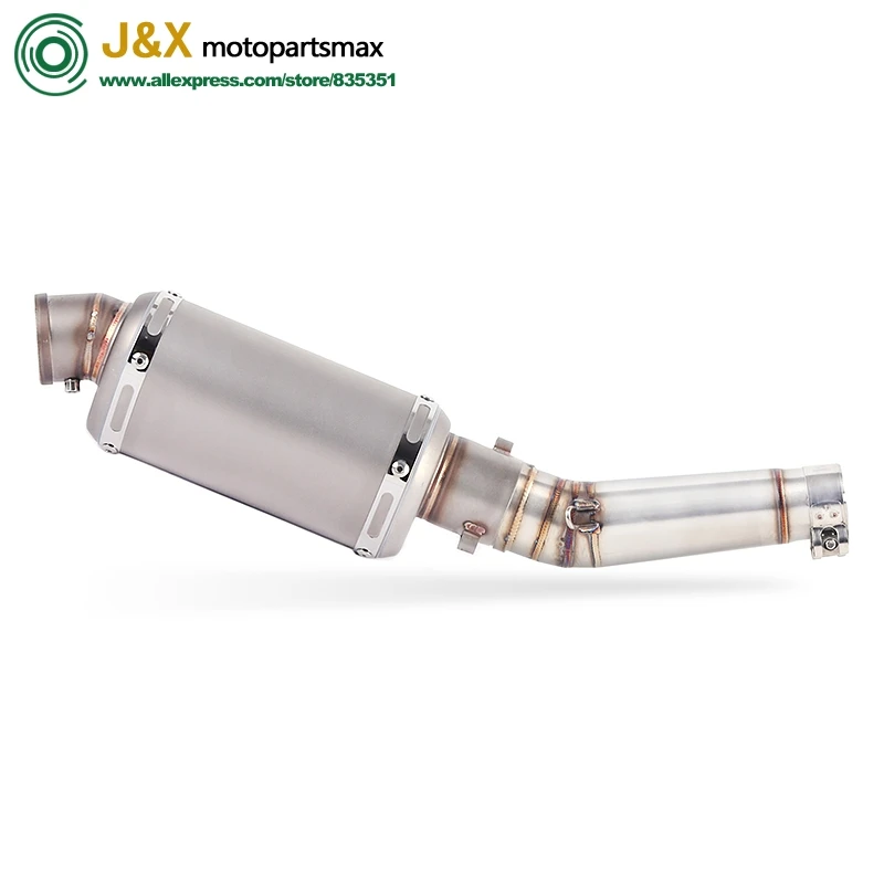 

Motorcycle Exhaust Muffler Pipe Link Pipe Carbon Fiber Exhaust Slip on Escape FOR HONDA NC700 NC750 NC750X 2012-2017