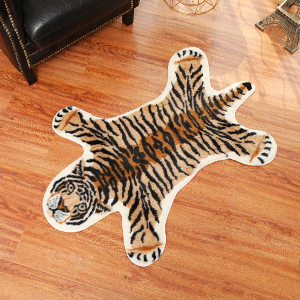 Скандинавский стиль животное имитация кожаный ковер тигра узор Спальня Кабинет