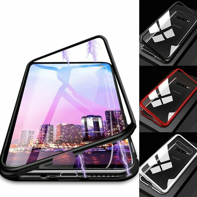 Металлический магнитный чехол для samsung Galaxy A70 A50 A40 A30 A10 S8 S9 S10 плюс 5G S7 край A7 A9 J4 J6 плюс Note 8 9 10 плюс Чехол