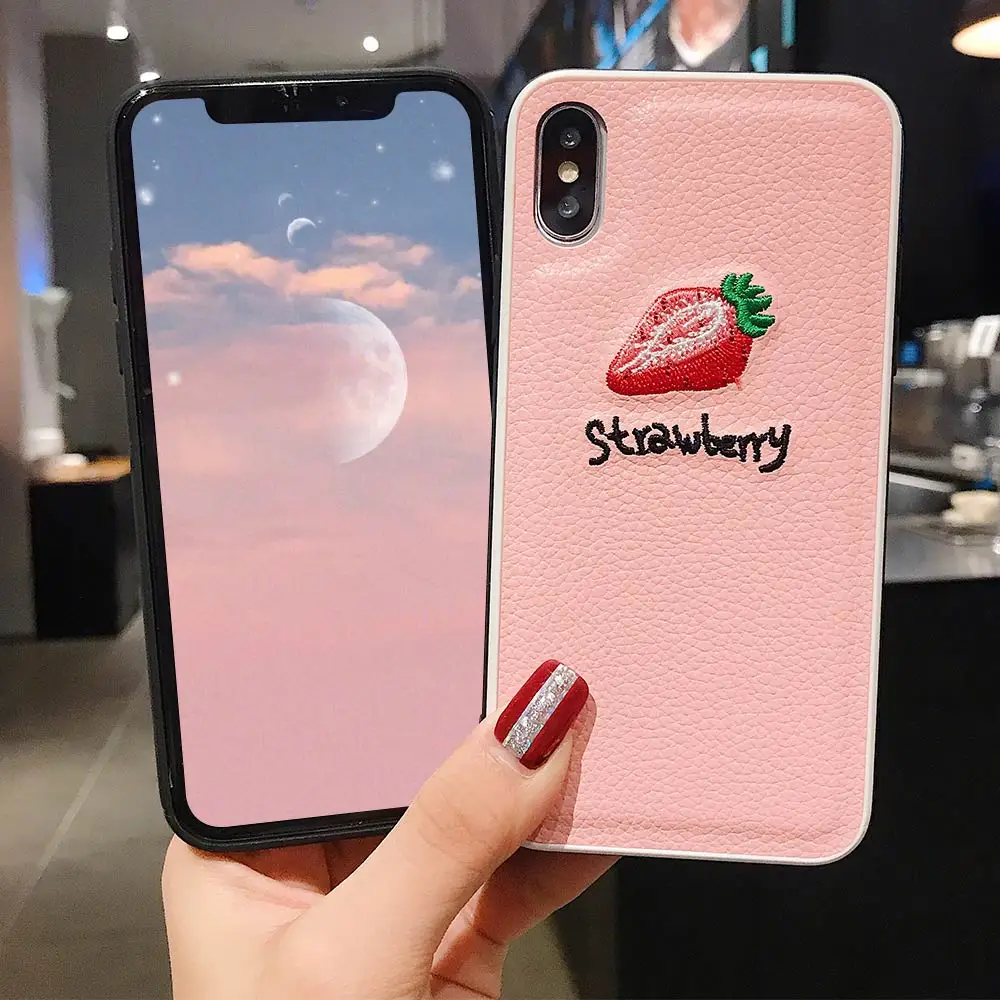 Милый чехол с фруктами для iPhone XR 7 XS Max X 10 8 6 6S Plus узором Личи телефона из