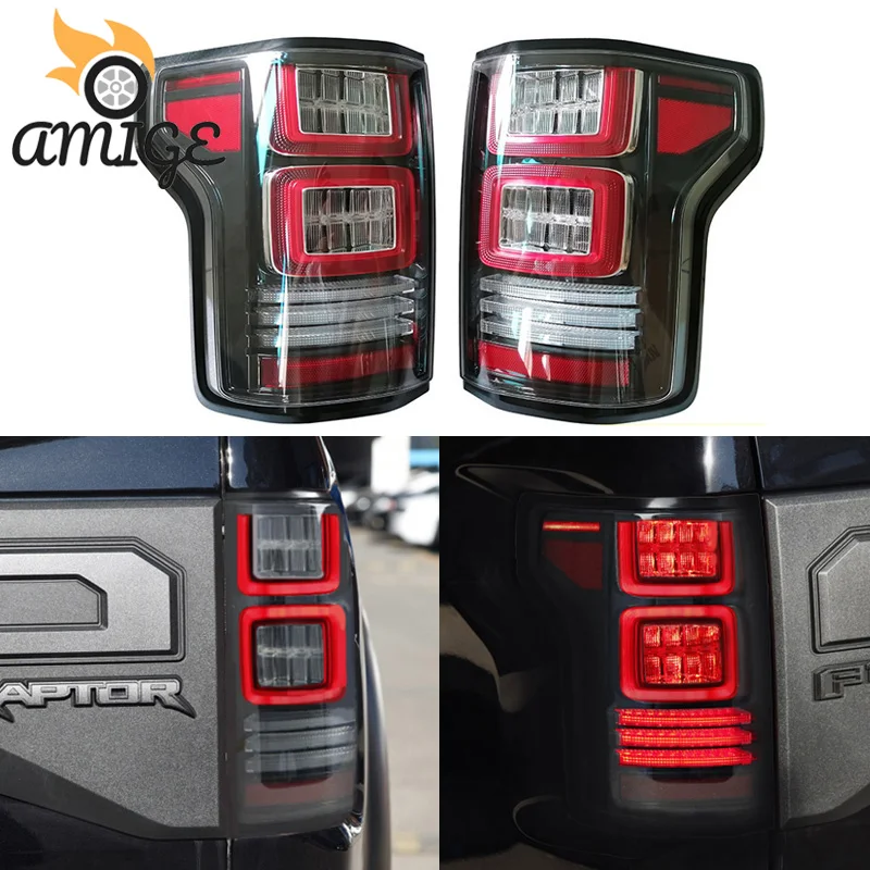 

Автомобильный светодиодный задний фонарь для Ford F-150 F150 svt raptor 2015 2016 2017- 2019, задний фонарь, стоп светильник, отражатель, задняя противотуманная...