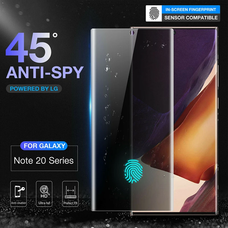 

Tempered Glass Screen Protector For Samsung Galaxy Note 20/20 Ultra 5G Anti-Spy Privacy Glass Screen Protector Phone Accessories