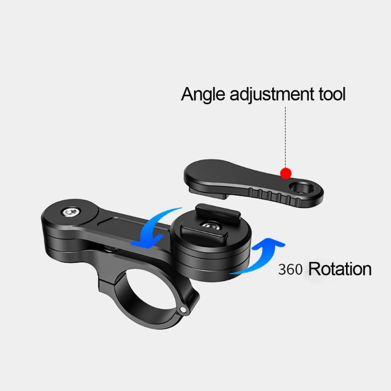 universal aluminum alloy 360° bike motorcycle handlebar mobile phone holder cradle bicycle bracket mount for 2 7 cellphone gps free global shipp