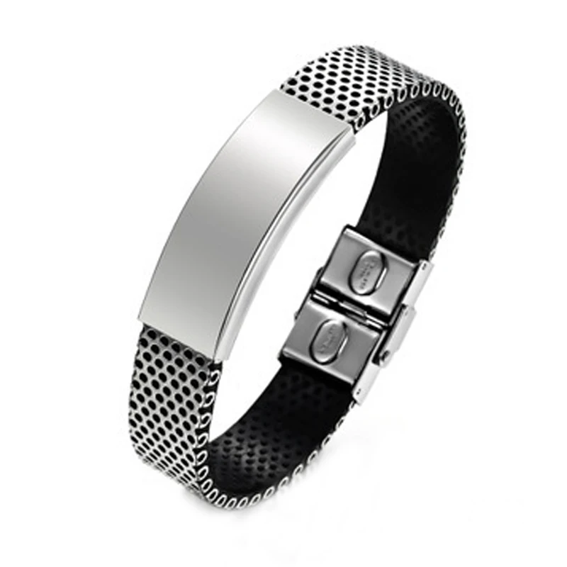 Новый дизайн мужской титановый браслет из нержавеющей стали браслеты дружбы