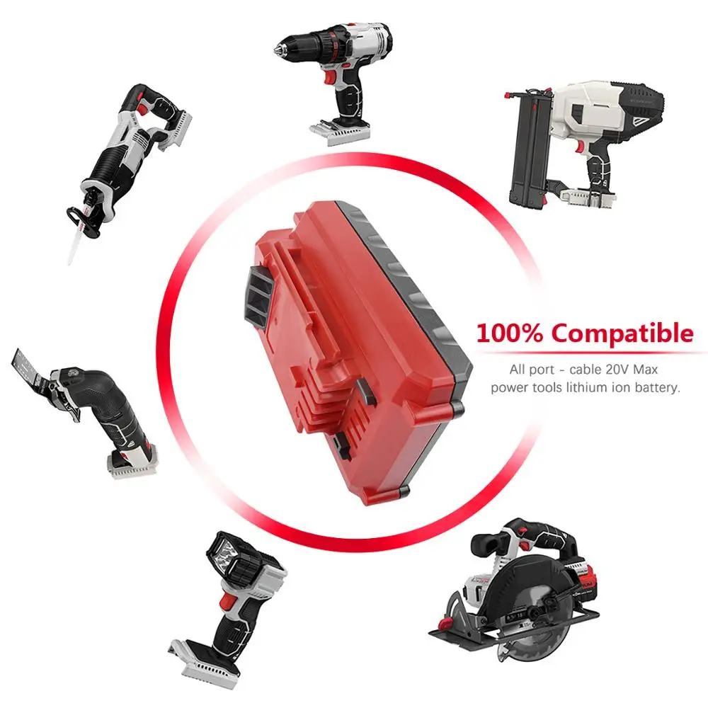 2.0Ah 20V Макс литий-ионный PCC685L PCC680L Перезаряжаемые Батарея для кабельных PCC681L PCC682