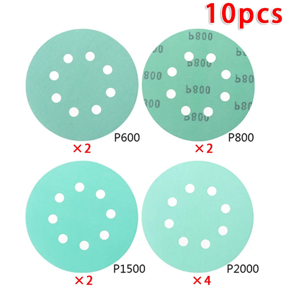 Наждачная бумага с 8 отверстиями 5 дюймов шлифовальный диск 125 мм для влажной и