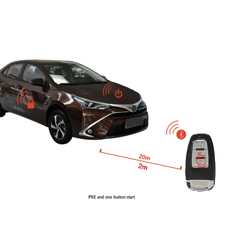 For Bmw 3-5m Remote Start Car 80-100m Auto Keyless Entry Central Locking/unlock Door Pke Stop Alarm System |