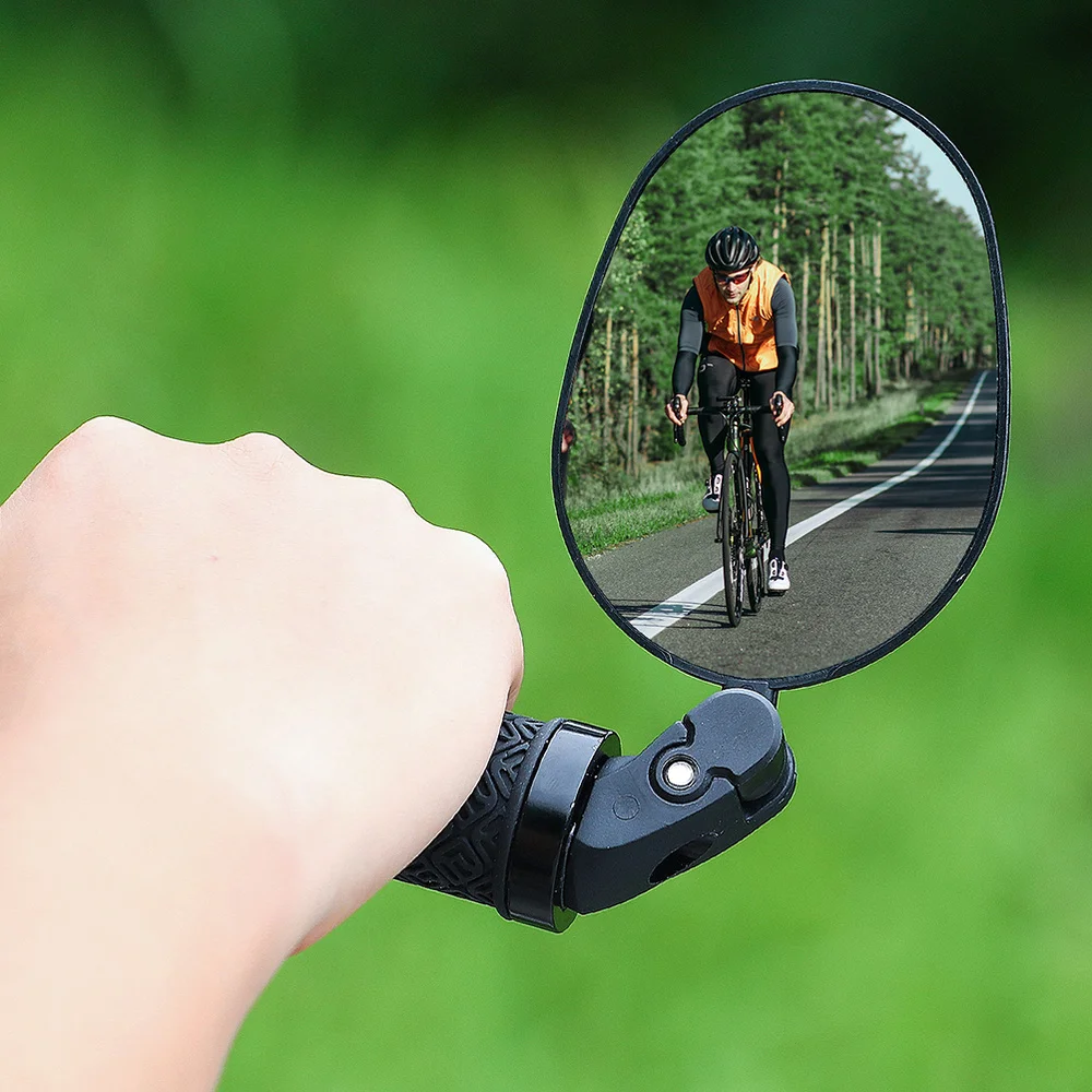 

1pc Oval Bike Rearview Mirror Safety Cycle Handlebar Mirror Cycling Accessory