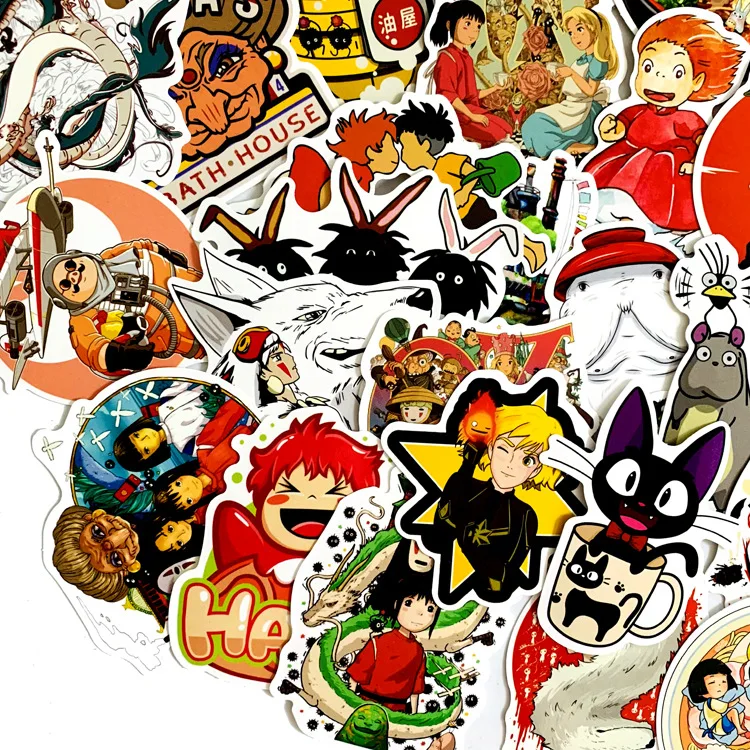50 шт. Аниме Манга Миядзаки Хаяо мультфильм наклейки для Мобильный телефон